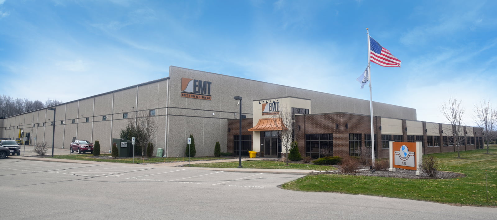Front exterior of the EMT International headquarters
